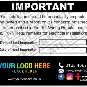 Periodic inspection Labels - Electrical
