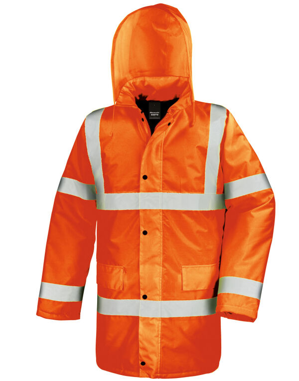 Core Hi‑Vis Safety Motorway Coat - Image 3